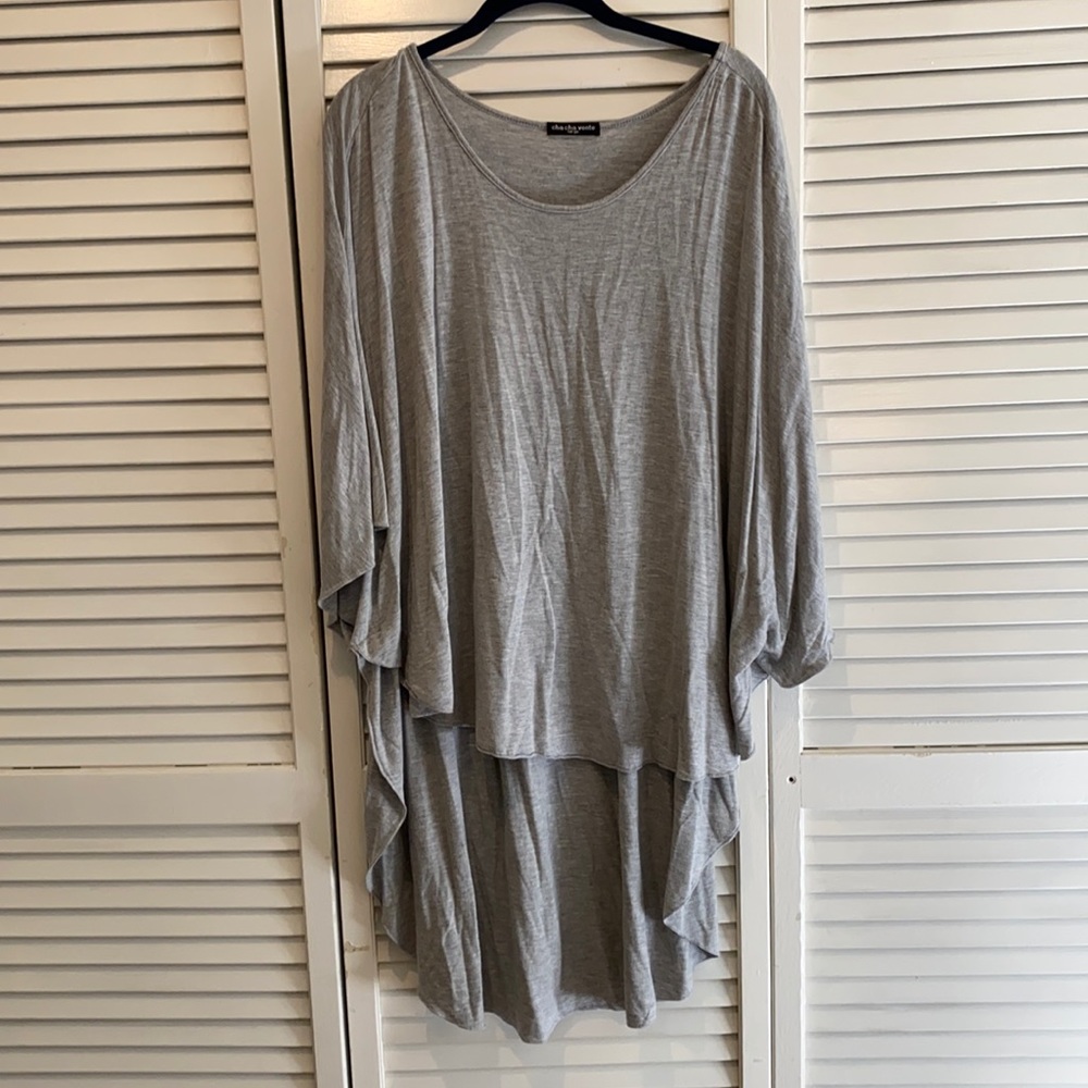 Cha cha vente oversized dolman knit shirt